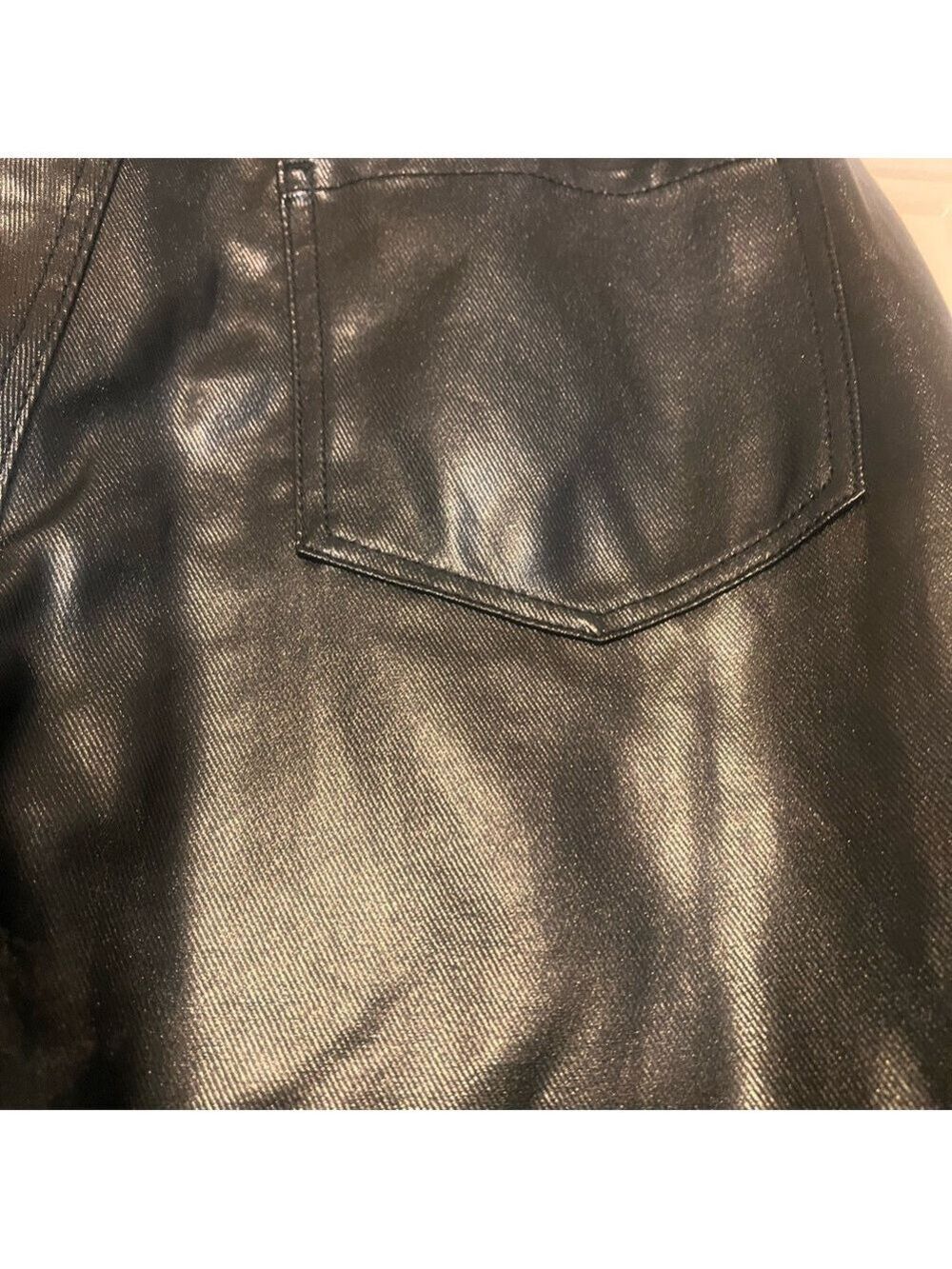NWT $99 Everlane EVERY Coated Cotton Faux Leather Straight-Leg Pants – Varied - Picture 5 of 10